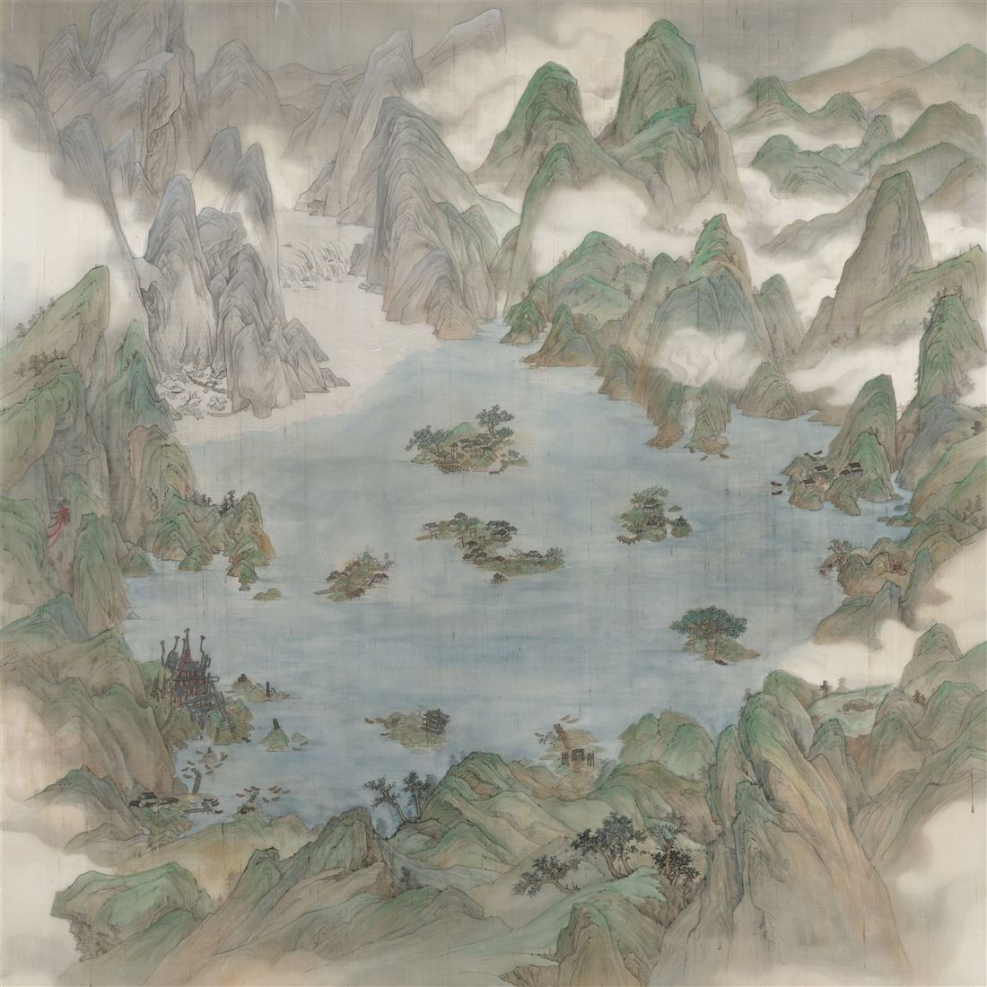 Meigu Lake map