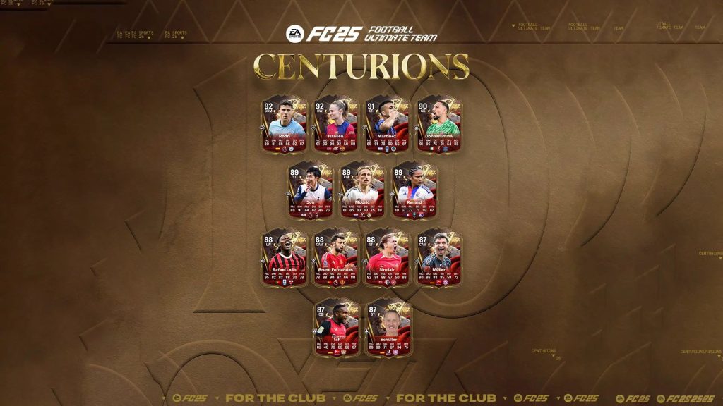 EA FC 25: All Centurions Event Card List