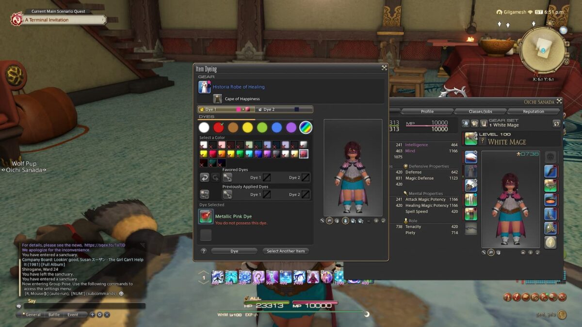 Final Fantasy XIV Dye Locations 2