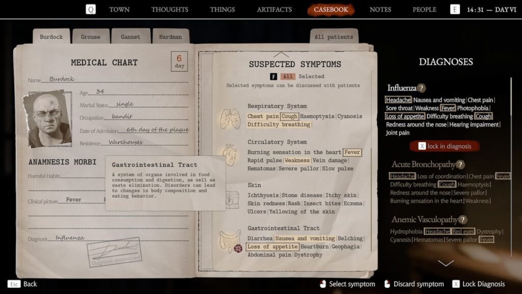 Pathologic Paitent Diagnoses 8