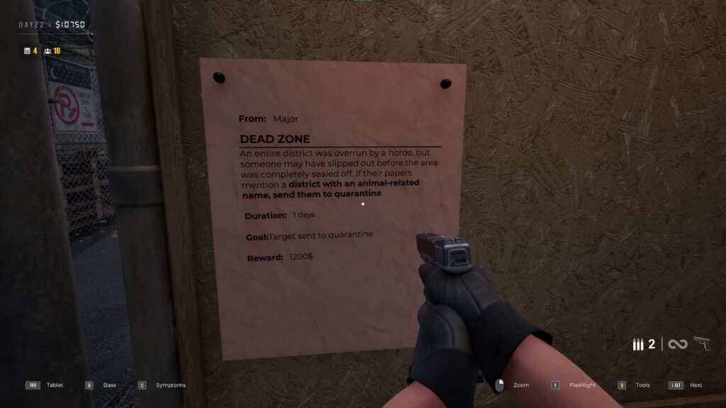 Quarantine Zone Directive 16