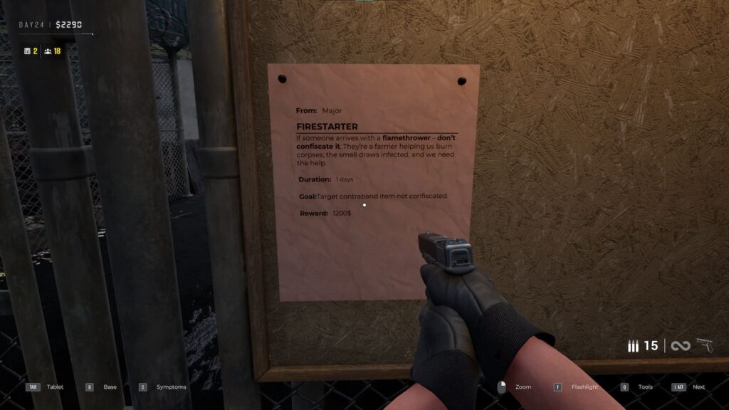 Quarantine Zone Directive 18