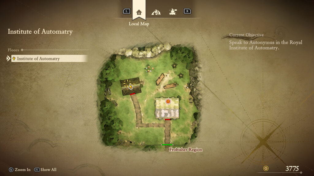 Dragon Quest 7 Reimagined Yellow Fragment 2 Map