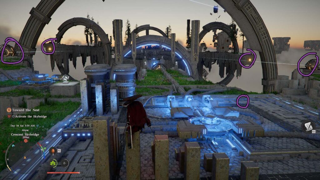 Crimson Desert Abyss Restoration Challenge Crescent Skybridge