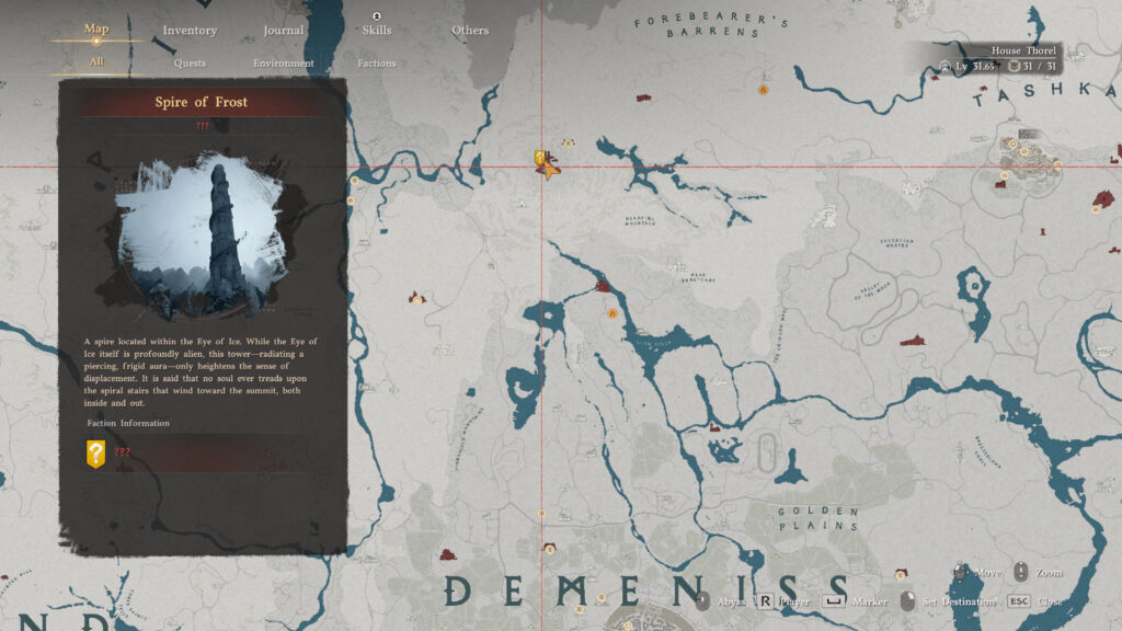 Crimson Desert Abyss Restoration Challenge Spire of Frost Location