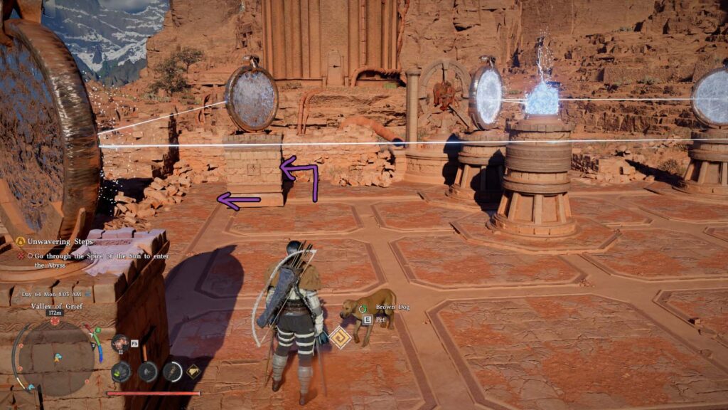 Crimson Desert Abyss Restoration Challenge Spire of the Sun Puzzle 1