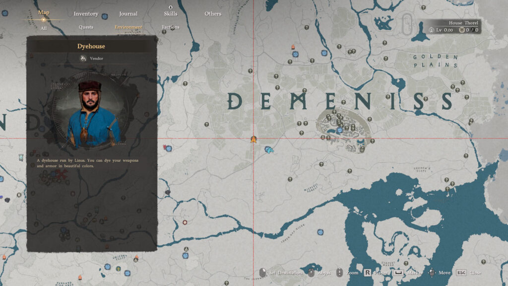 Crimson Desert Bright Blue Dye Location Map