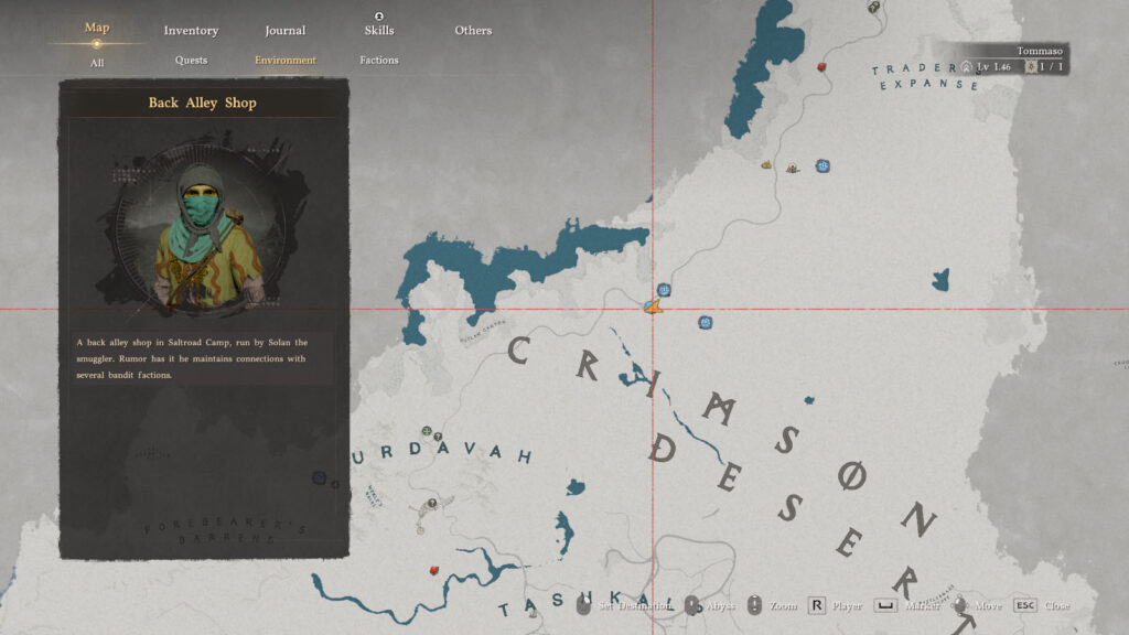 Crimson Desert Bright Grey Dye Location Map