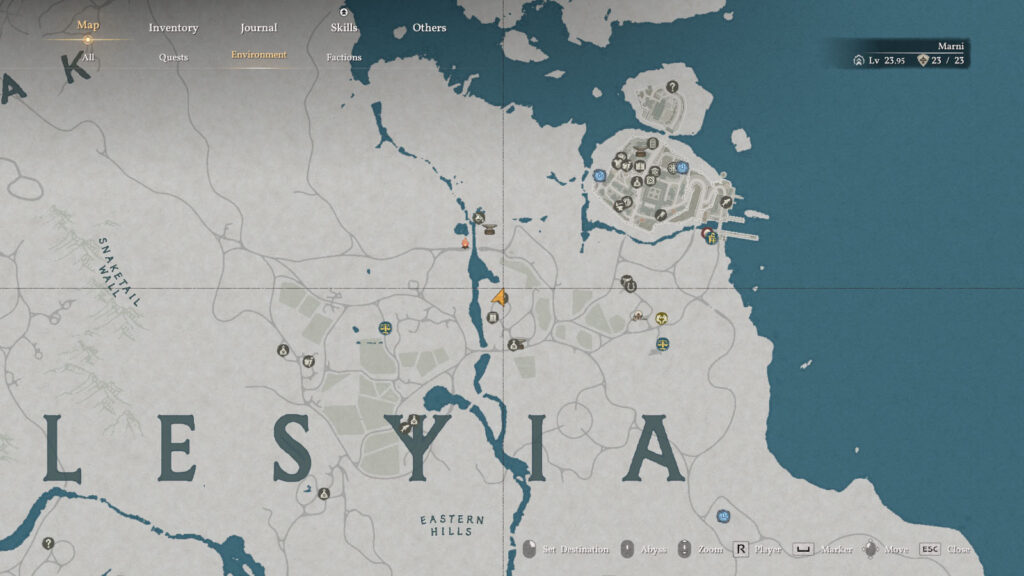 Crimson Desert Bright Teal Dye Location Map