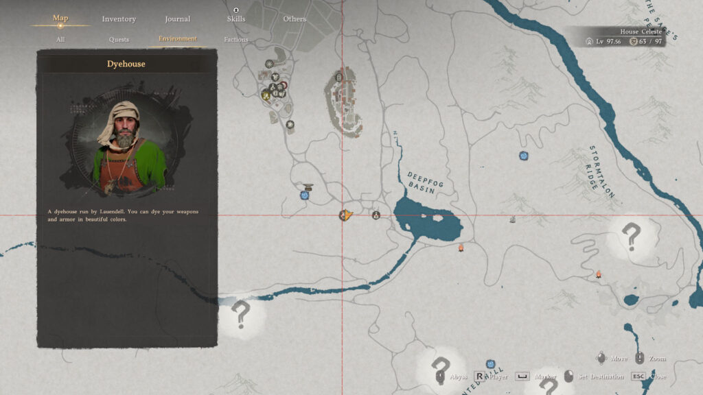 Crimson Desert Dark Blue Dye Location Map