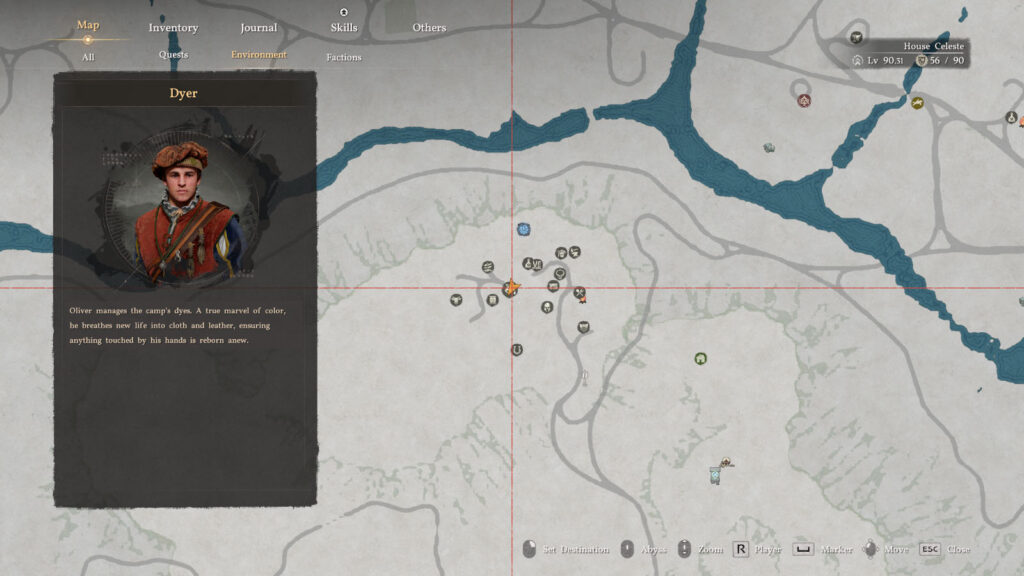 Crimson Desert Shadow Grey Dye Location Map