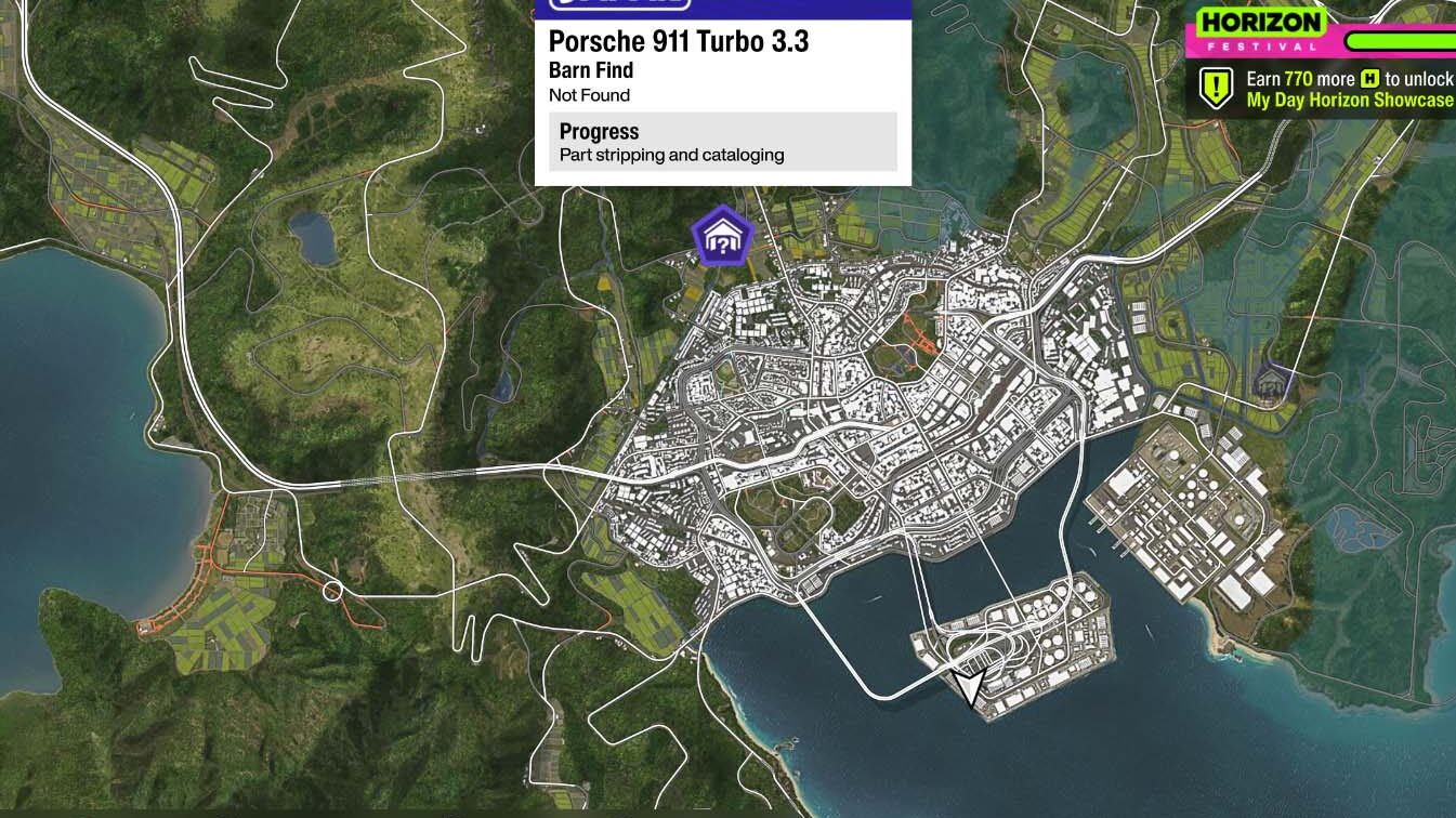 Forza Horizon 6 All Barn Finds Cars Locations Porsche 911 Turbo 3.3 Map