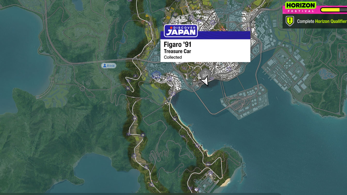 Forza Horizon 6 All Treasure Cars Locations Figaro 91 Map