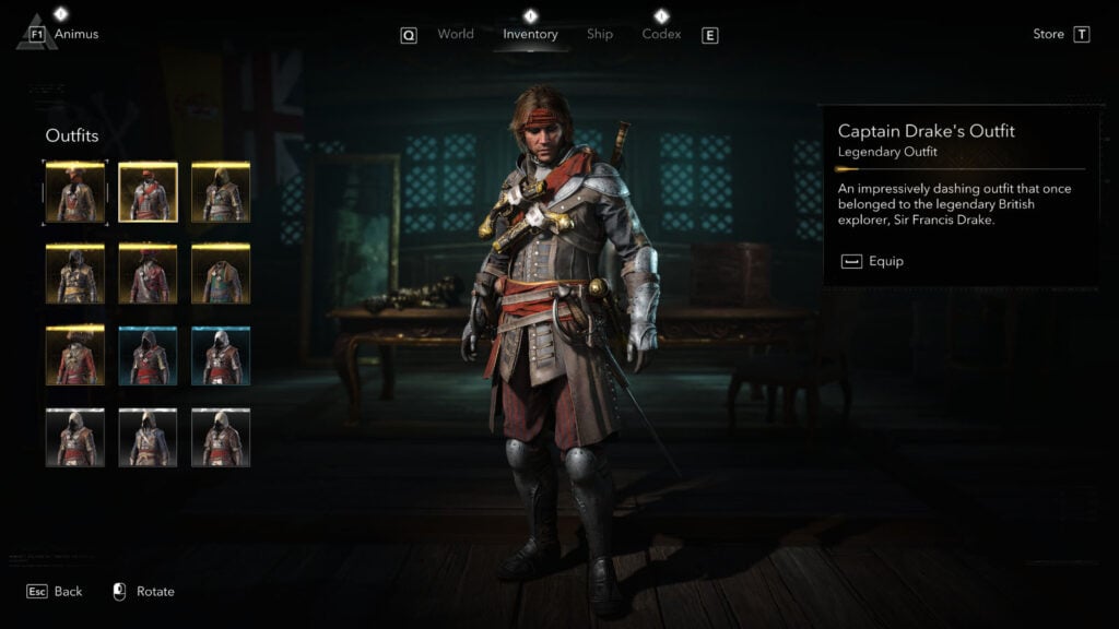 Black Flag Resynced All Outfit Locations Captain Drakes Outfit Look 2
