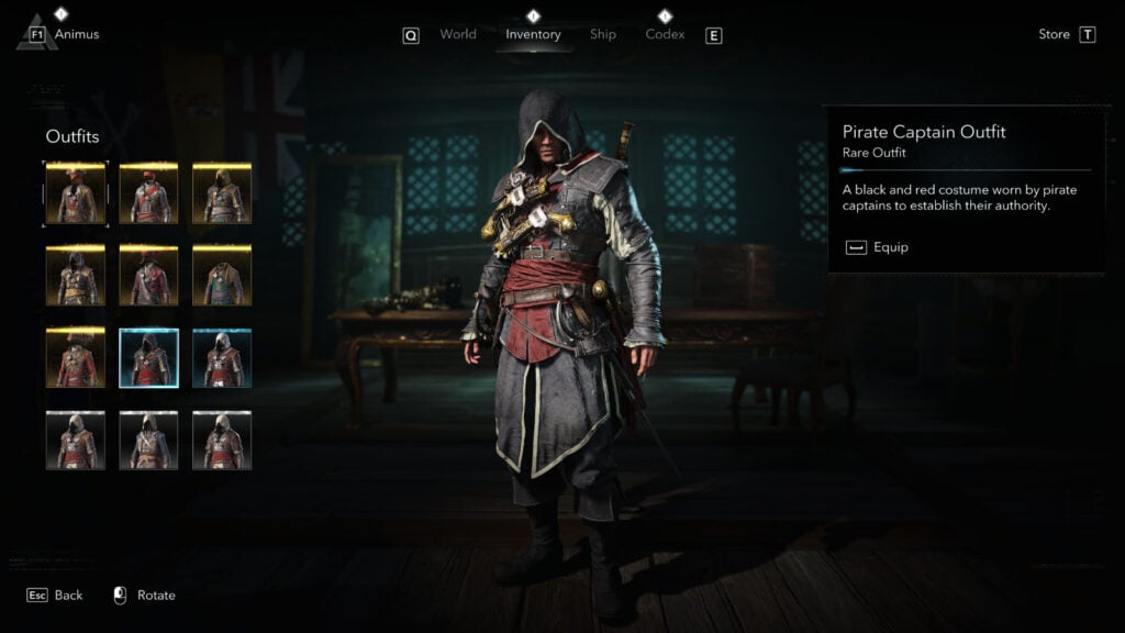 Black Flag Resynced All Outfit Locations Pirate Captain Outfit Look 2